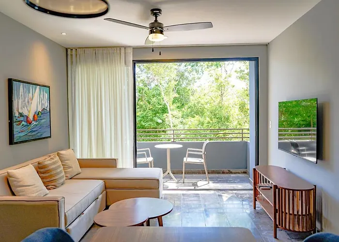 Apartamento Chic 1br Private Balcony,sauna, Gym Y Wifi Tulum
