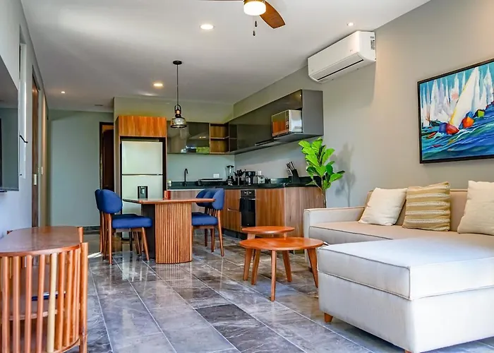 Chic 1brprivate Balcony Sauna, Gym & Wifi Apartment Tulum