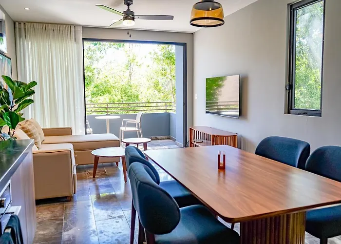 Chic 1br Private Balcony,sauna, Gym Y Wifi Tulum
