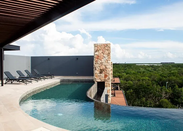 Chic 1brprivate Balcony Sauna, Gym & Wifi * Tulum
